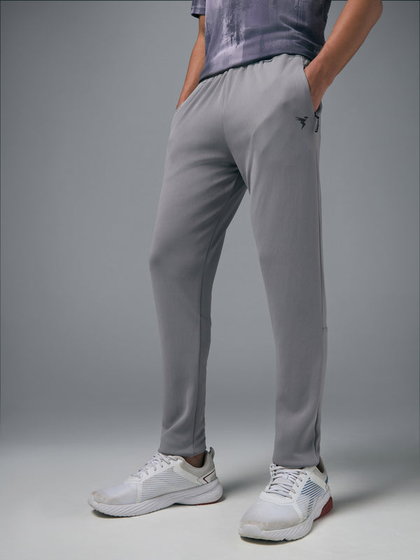 Men Melange Slim Fit Trackpants with TECHNO DRY