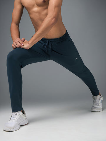 Men Melange Slim Fit Trackpants with TECHNO DRY