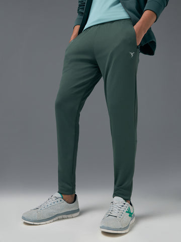 Men Melange Slim Fit Trackpants with TECHNO DRY