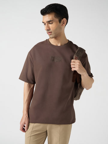 Men Printed Oversized Round Neck T-shirt with COTFLEX