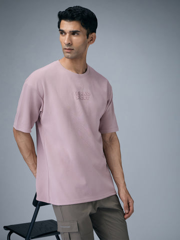 Men Printed Oversized Round Neck T-shirt with COTFLEX