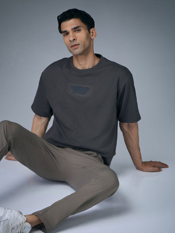 Men Printed Oversized Round Neck T-shirt with COTFLEX