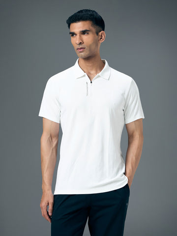 Men Jacquard Slim Fit Polo Sports T-shirt with MATPIQ