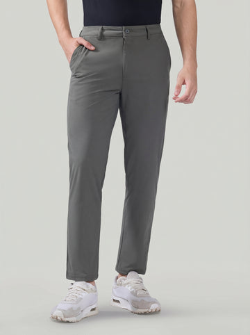 Men Semi-Formal Solid Straight Fit Trousers Pants with DURACOOL+