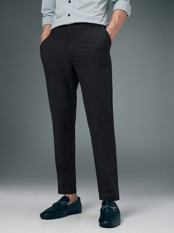 Men Semi-Formal Solid Straight Fit Trousers Pants with DURACOOL+