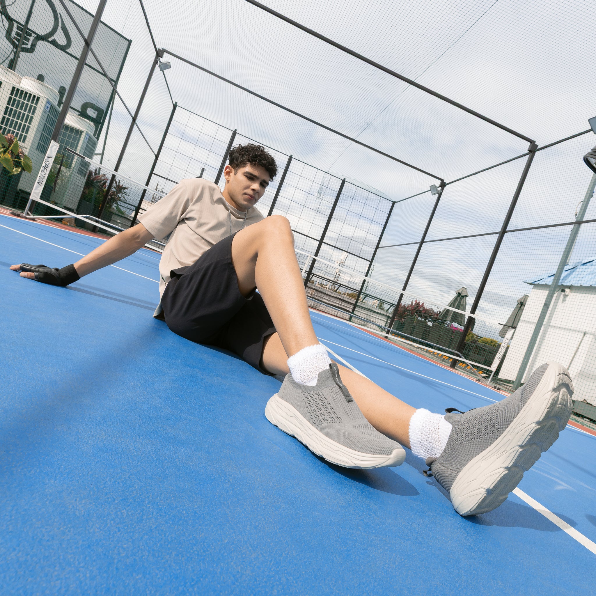 Men Solid Slim Fit Active Out Sports Shorts with ELASTOPLUS