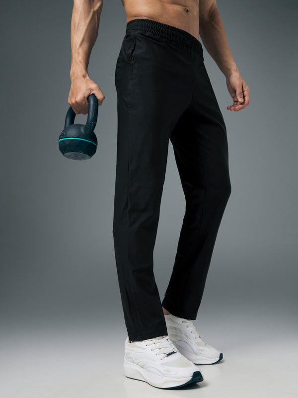 Men Solid Slim Fit Sports Trackpants with DURACOOL+