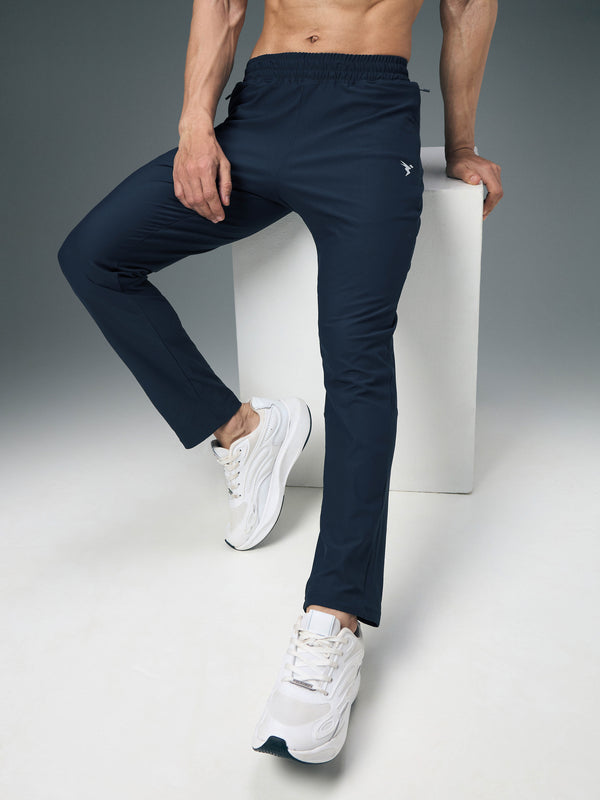 Men Solid Slim Fit Sports Trackpants with DURACOOL+