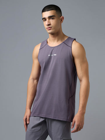 Men Jacquard Slim Fit Crew Neck Innerwear Vest with ELASTO LITE