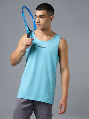 Men Jacquard Slim Fit Crew Neck Innerwear Vest with ELASTO LITE