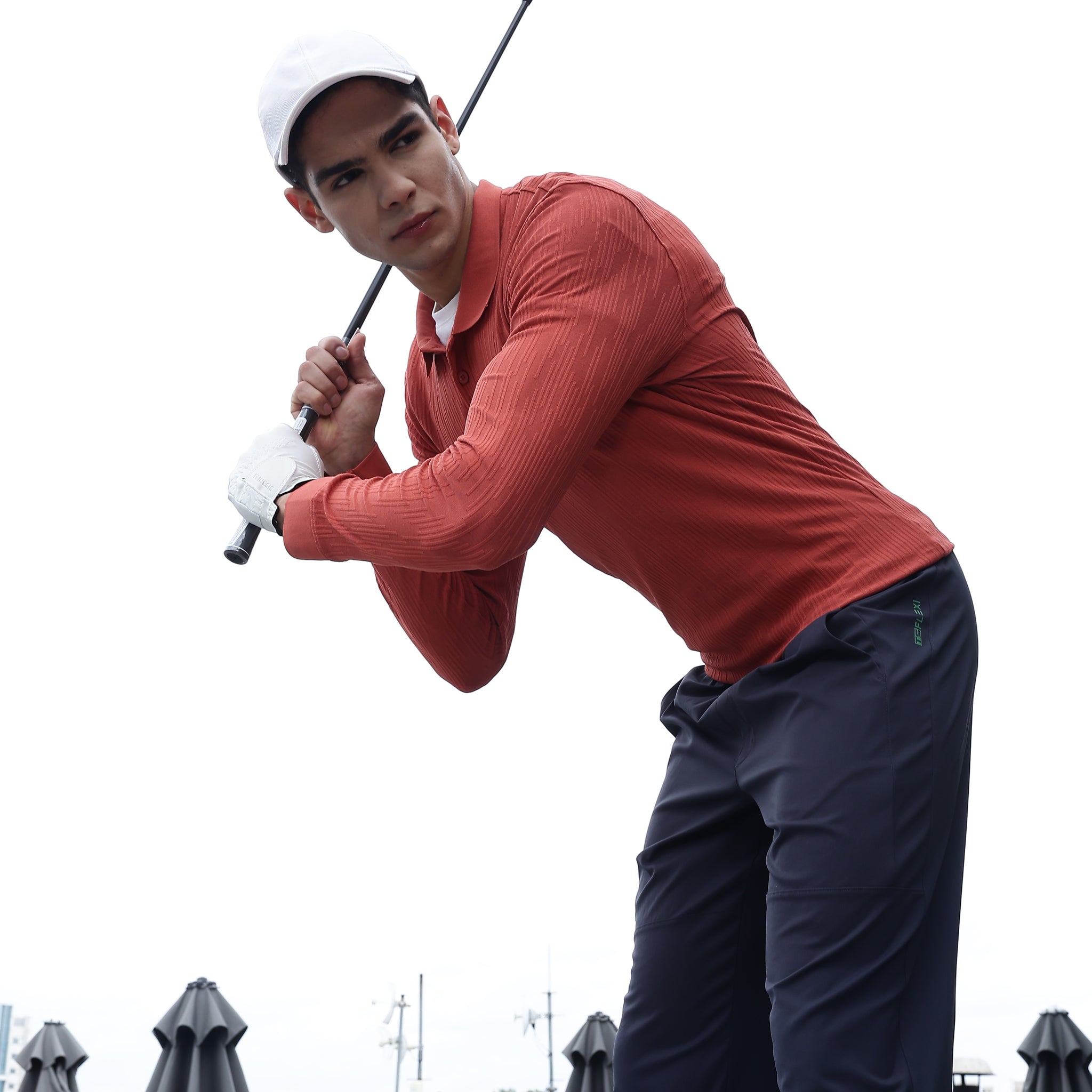 Men Solid Active Out Polo Neck T-shirt with COTFLEX