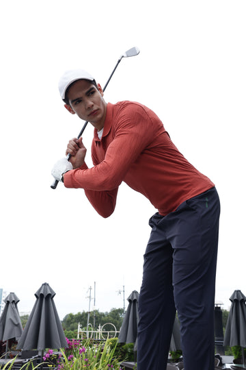 Men Solid Active Out Polo Neck T-shirt with COTFLEX