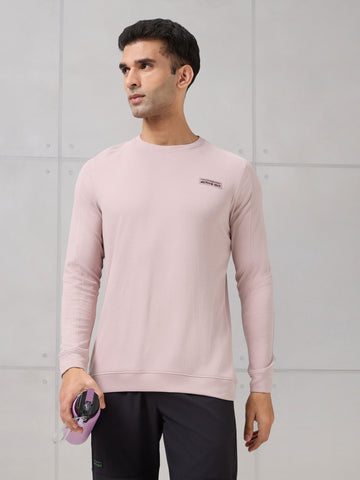 Men Round Neck Solid Active Out Slim Fit T-Shirt with TECHNOCOOL+