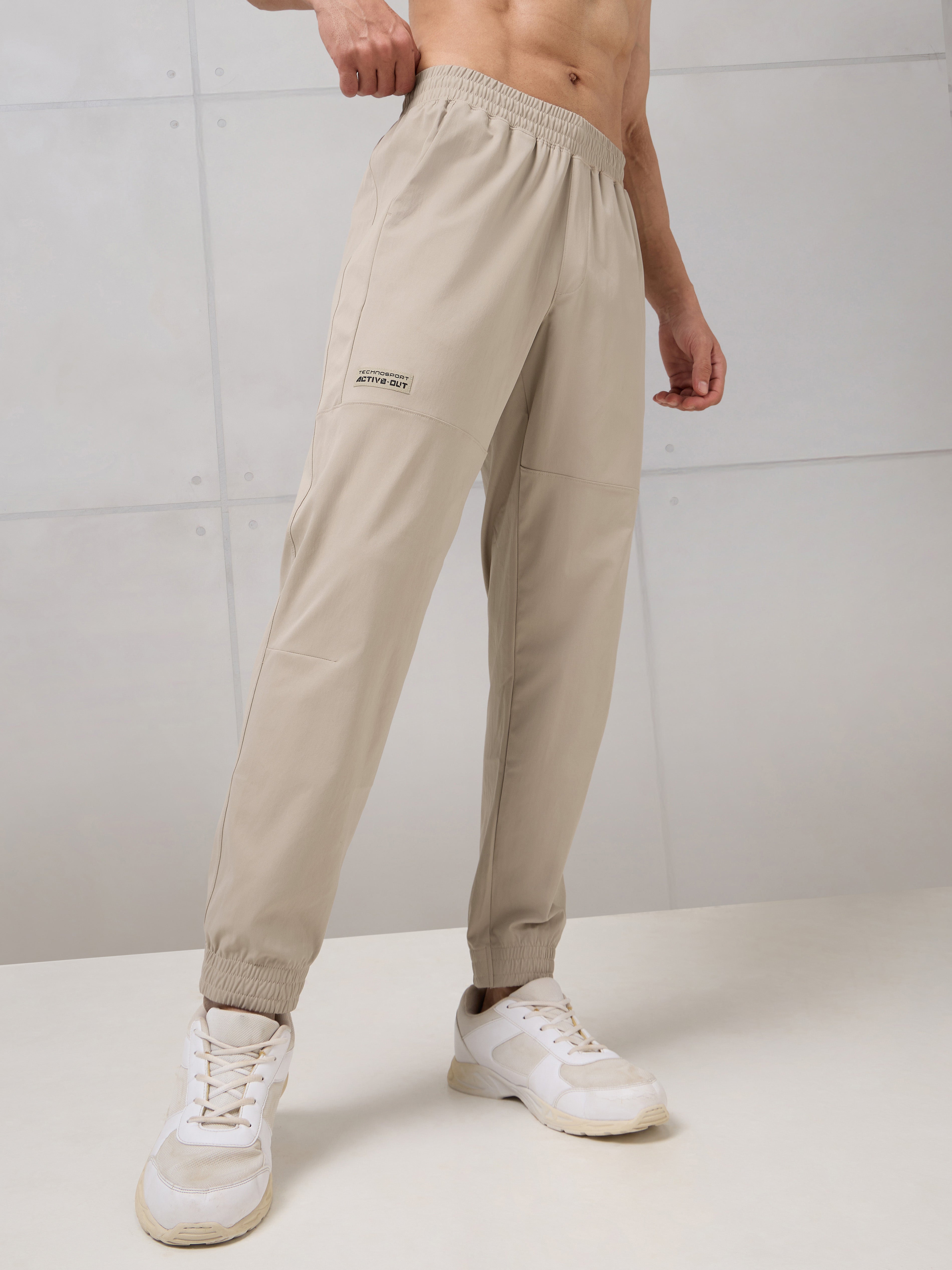 Men Slim Fit Active Out Joggers with TS FLEXI