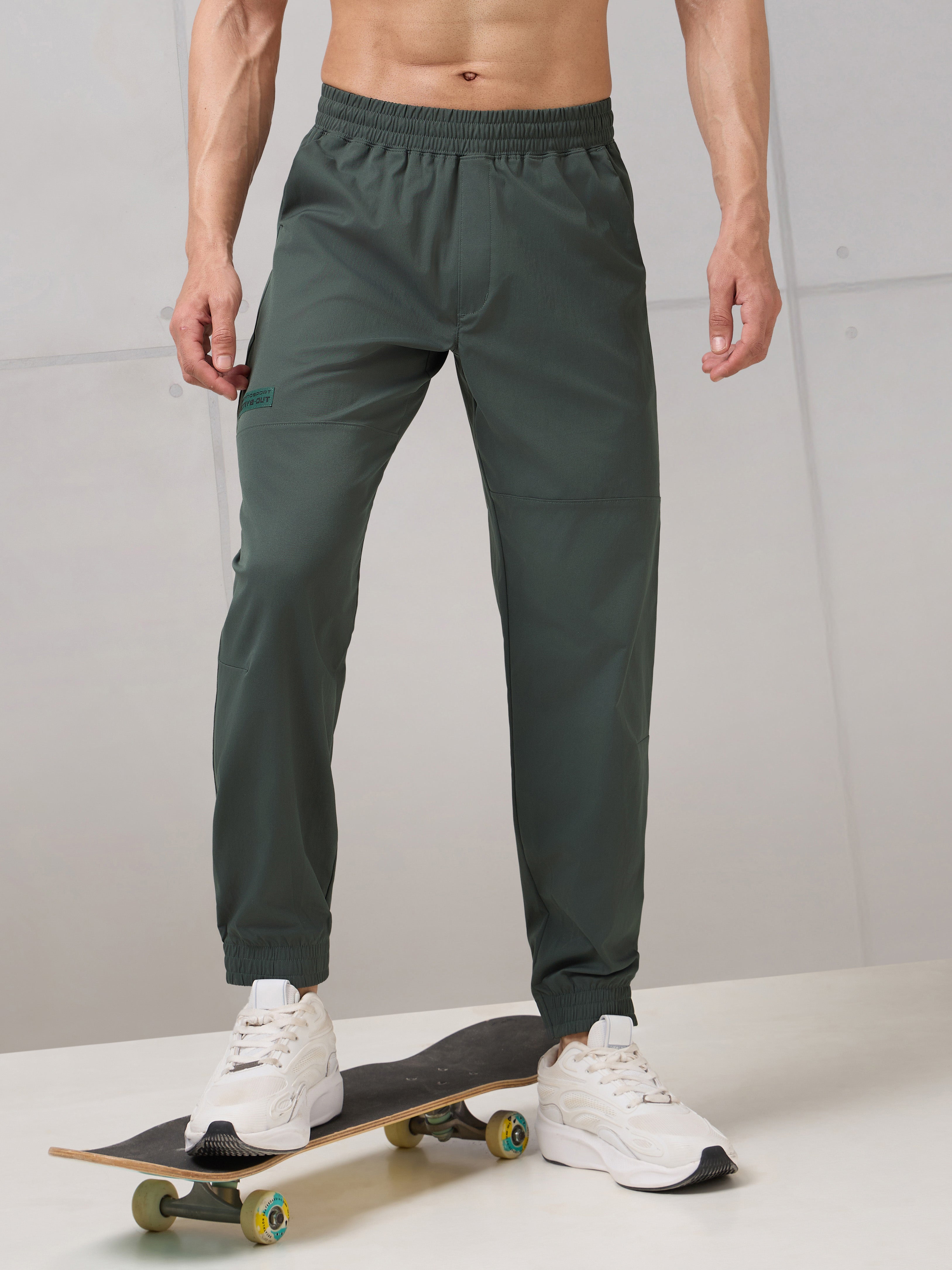 Men Slim Fit Active Out Joggers with TS FLEXI