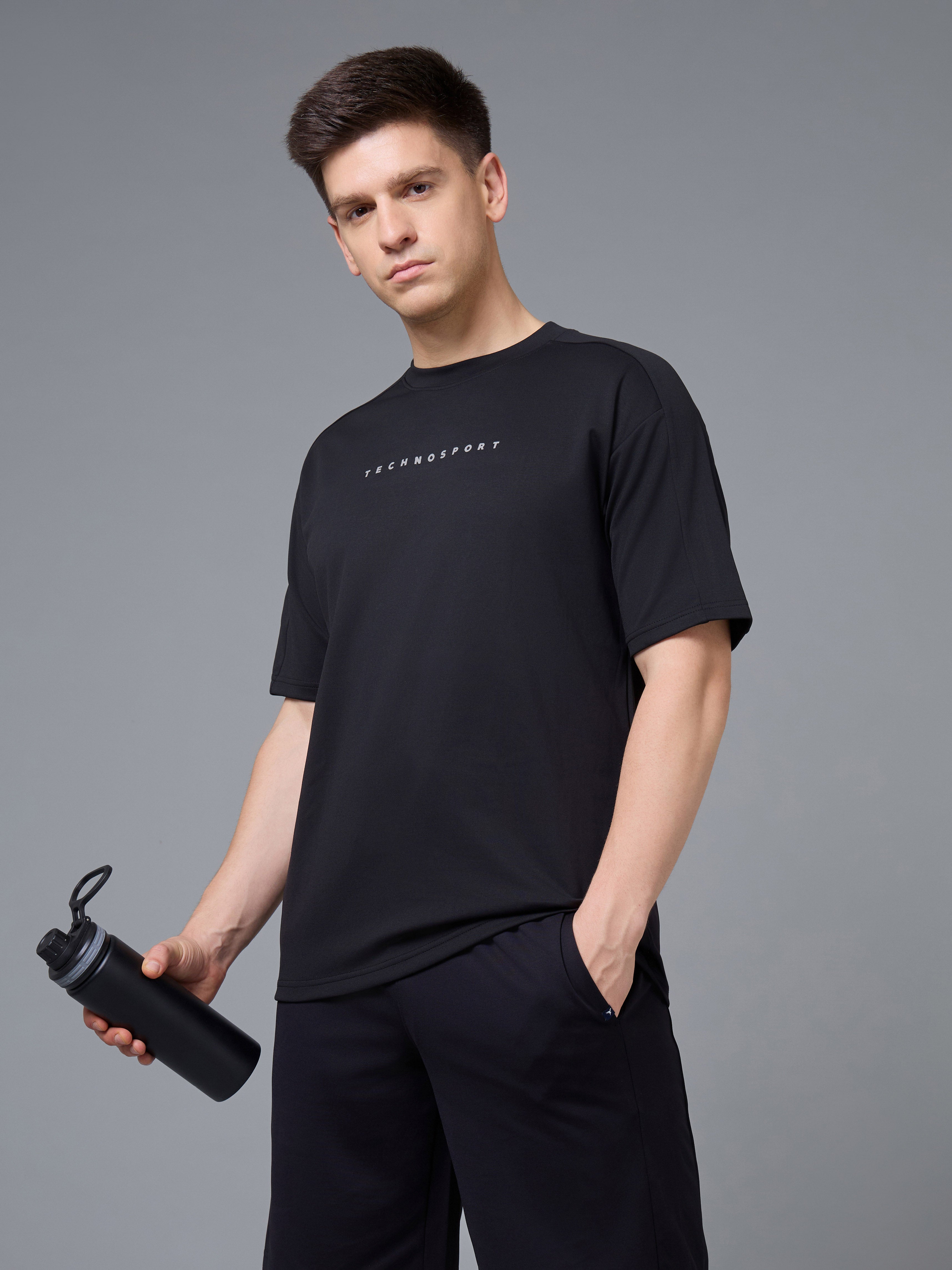 Men's Oversized Drop-Shoulder Relaxed Fit T-Shirt with Cloudflex