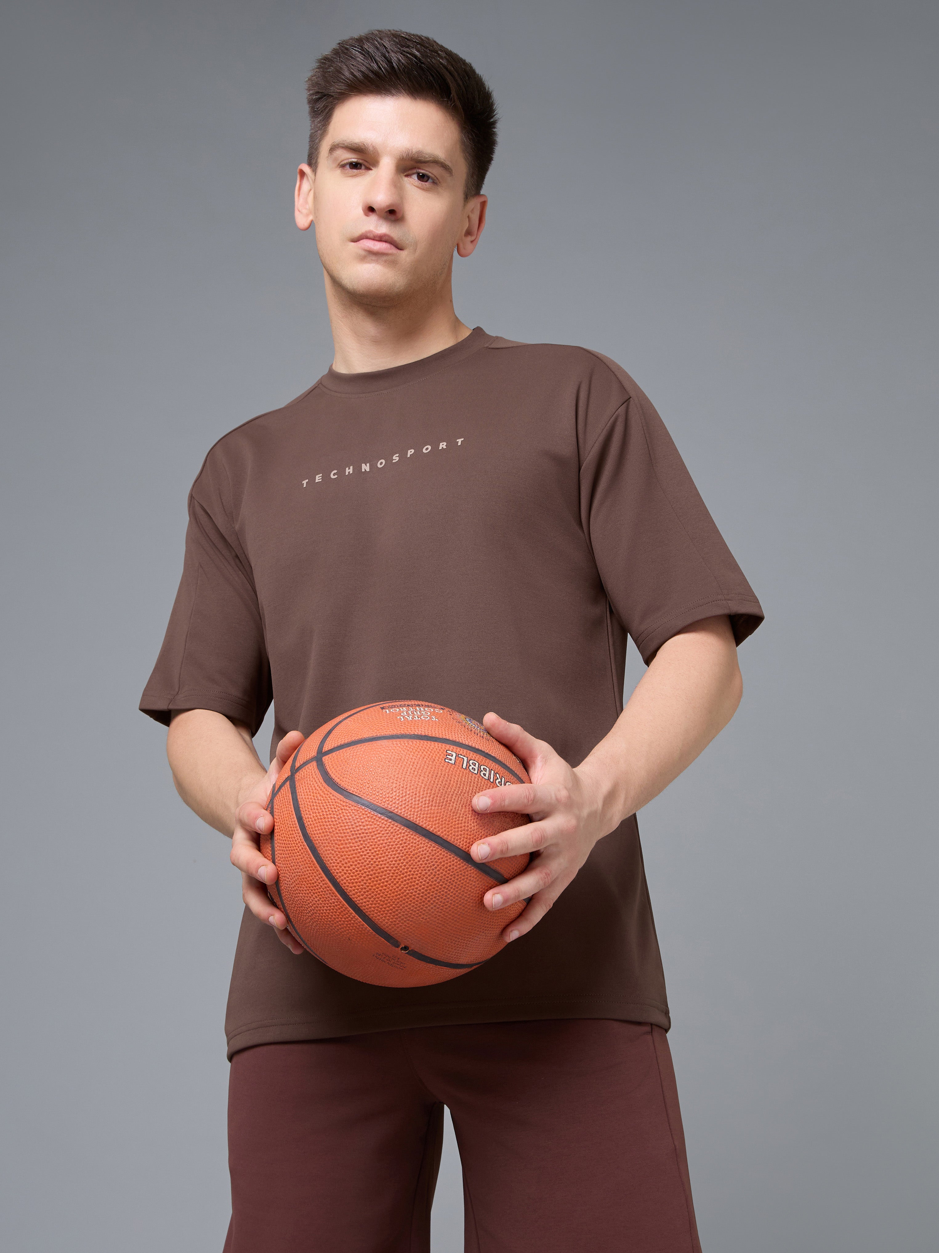 Men's Oversized Drop-Shoulder Relaxed Fit T-Shirt with Cloudflex