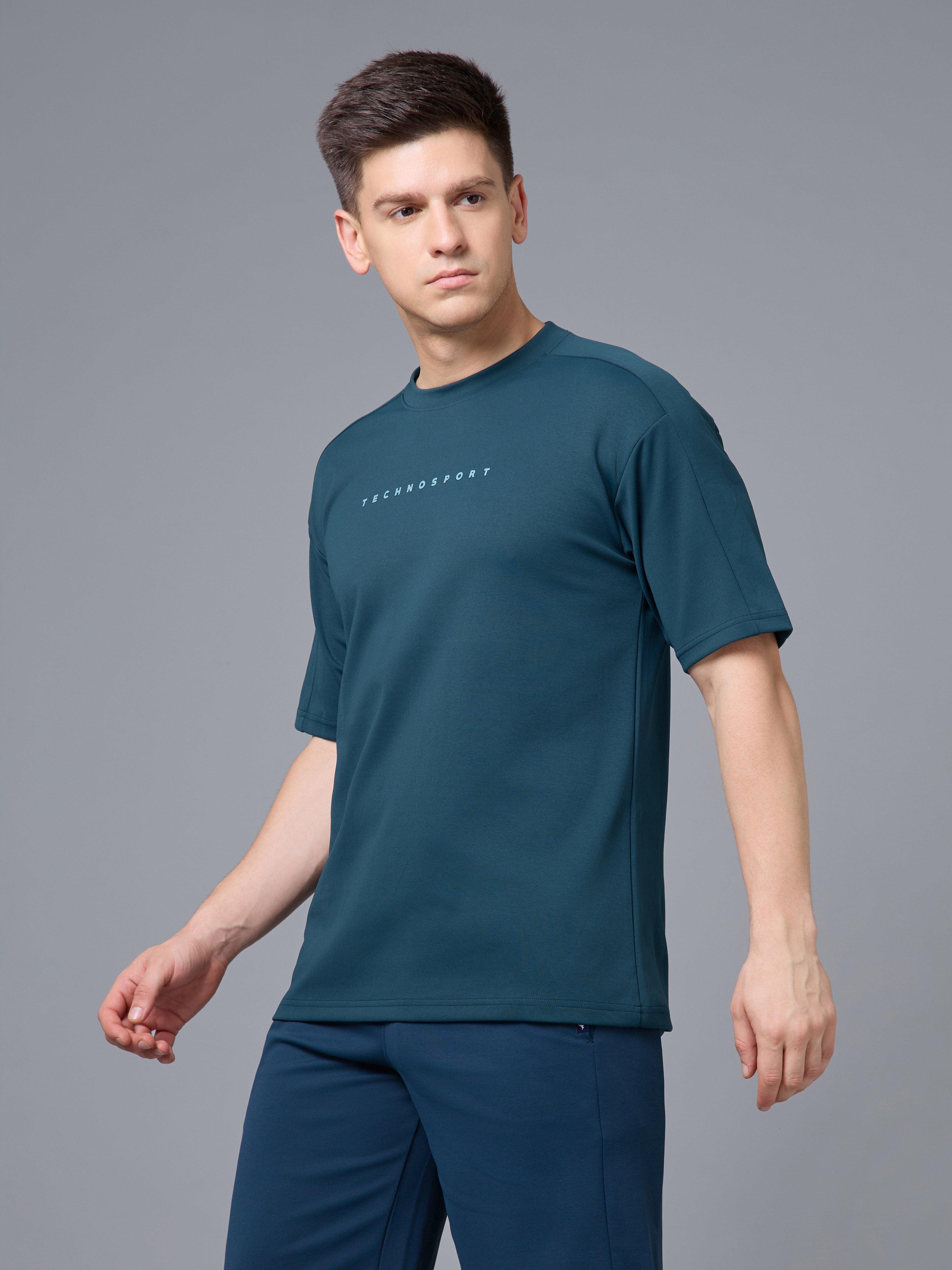 Men's Oversized Drop-Shoulder Relaxed Fit T-Shirt with Cloudflex