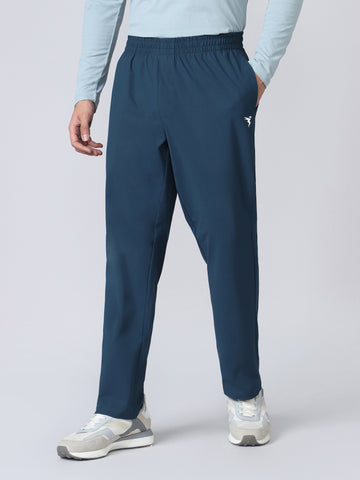 Men Solid Relax Fit Trackpants with DURACOOL+