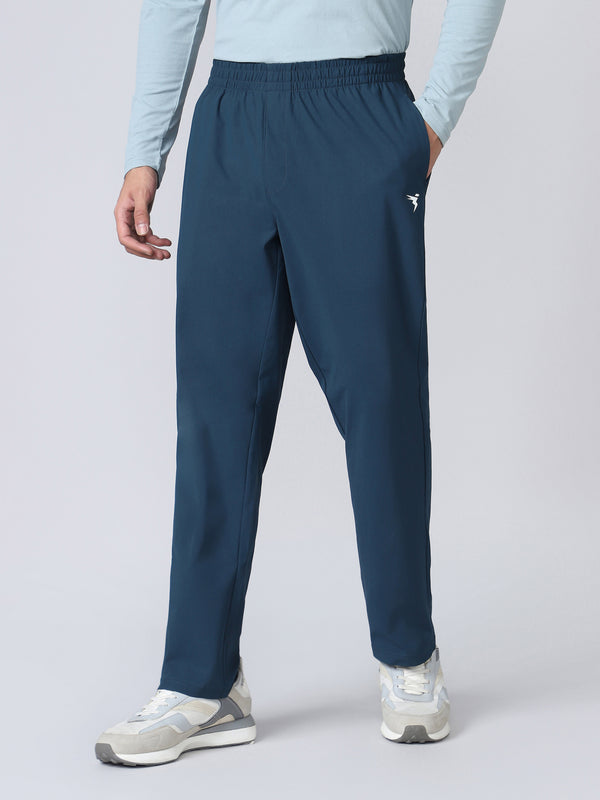 Men Solid Relax Fit Trackpants with DURACOOL+
