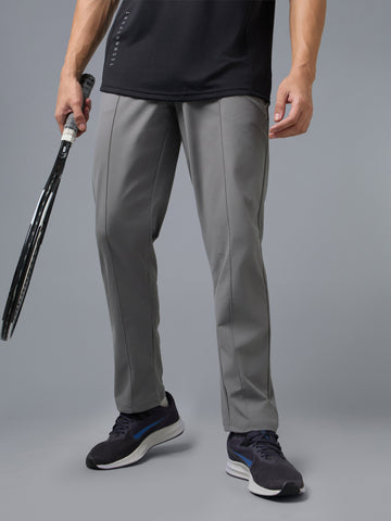 Men Solid Slim Fit Sports Trackpants with DURACOOL+