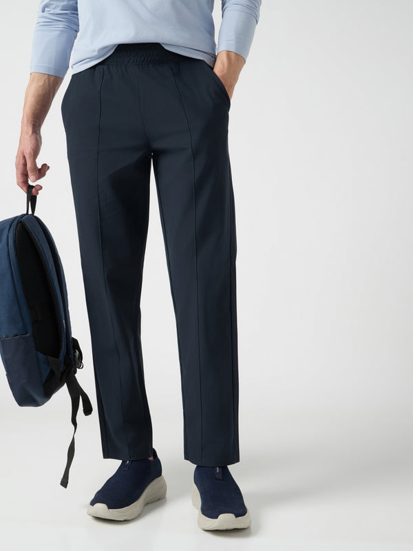 Men Solid Slim Fit Sports Trackpants with DURACOOL+