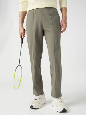 Men Solid Slim Fit Sports Trackpants with DURACOOL+