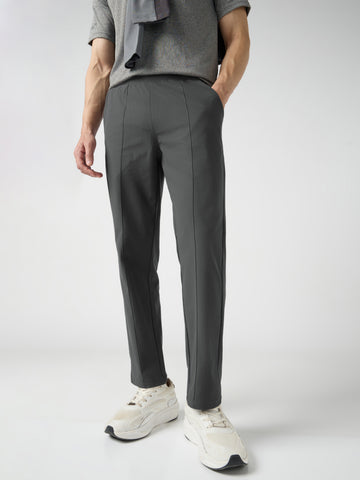 Men Solid Slim Fit Sports Trackpants with DURACOOL+