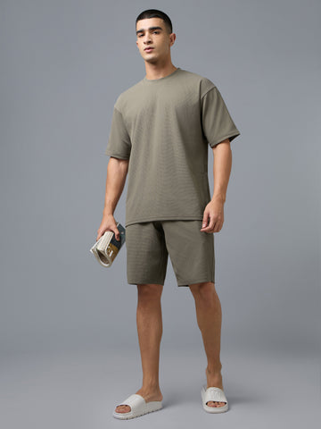 Men Oversized T-Shirt and Shorts Co-Ord Set with CLOUDFLEX