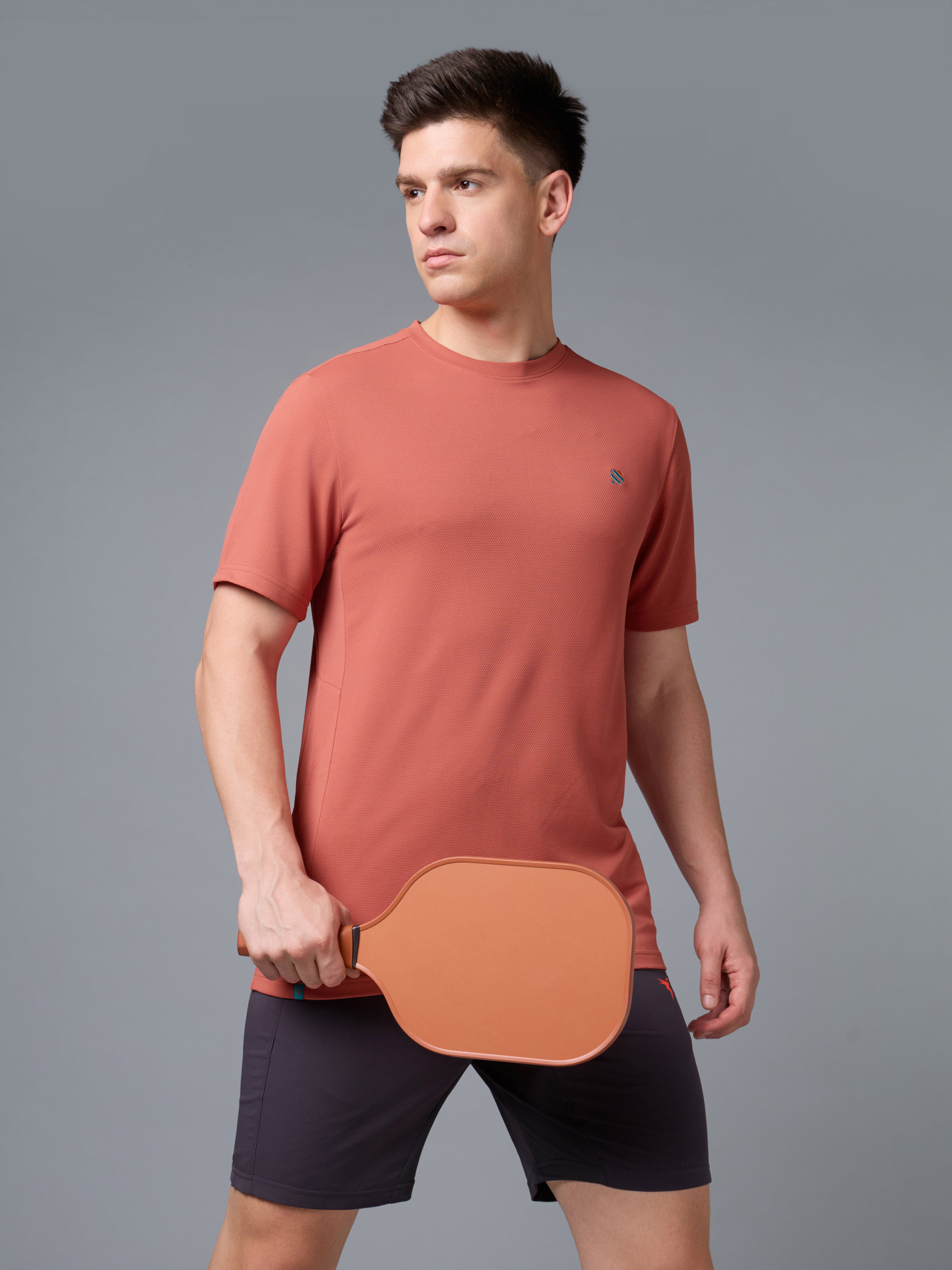 Men's Crew Neck  Sports Tee for Men with TECHNOCOOL+