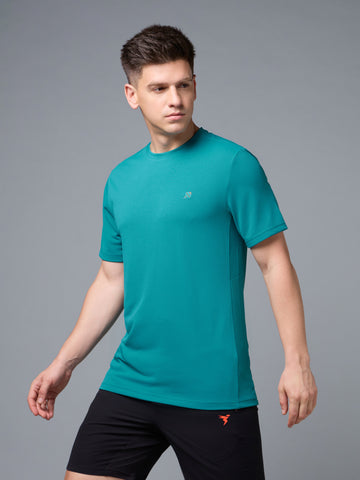 Men's Crew Neck  Sports Tee for Men with TECHNOCOOL+
