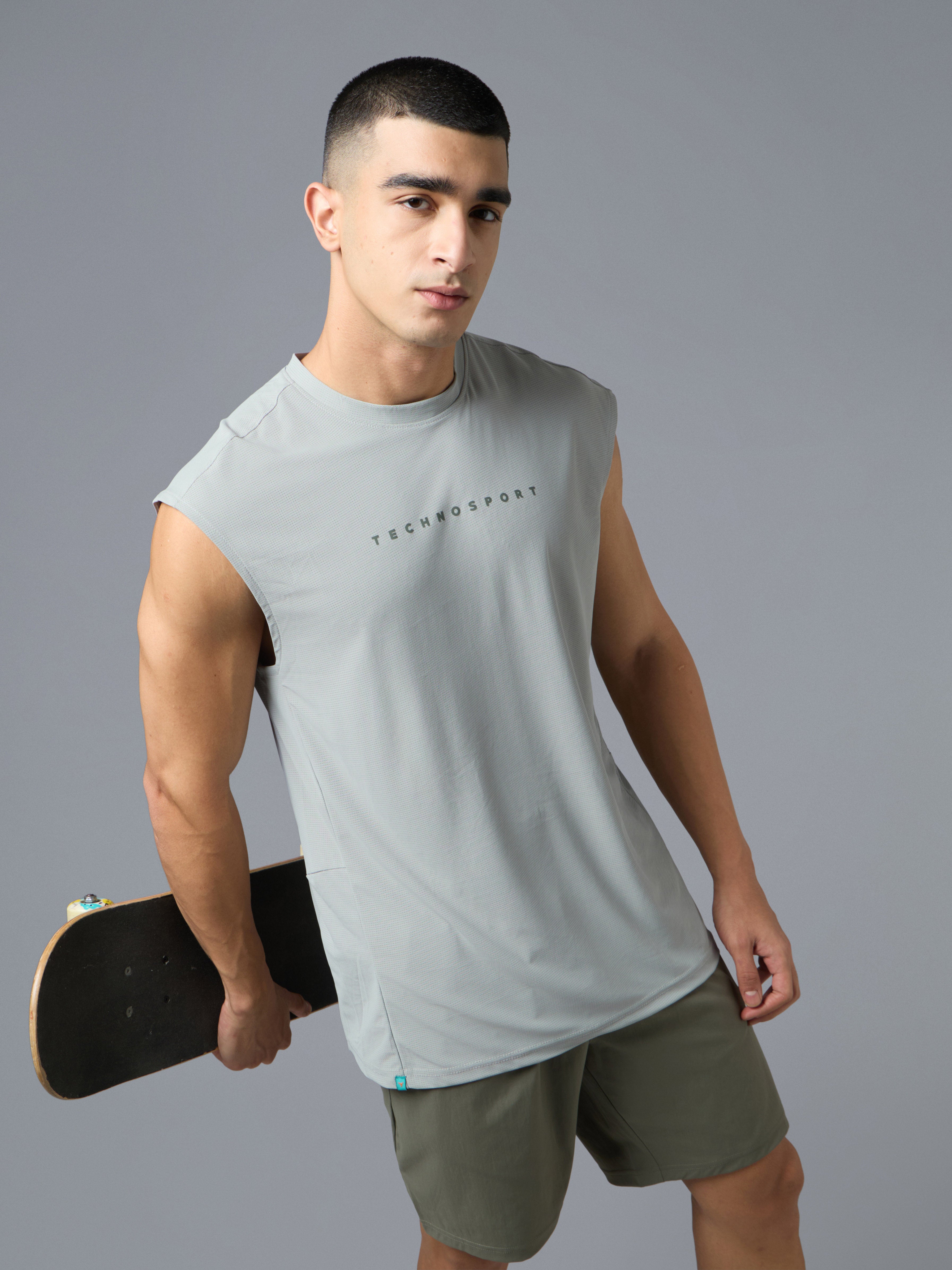 Men Slim Fit Jacquard Crew Neck Innerwear Vest with VENTMESH