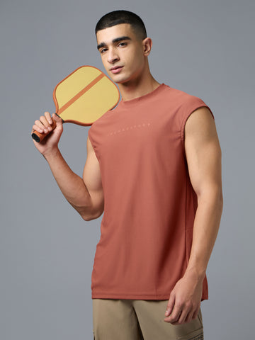 Men Slim Fit Jacquard Crew Neck Innerwear Vest with VENTMESH