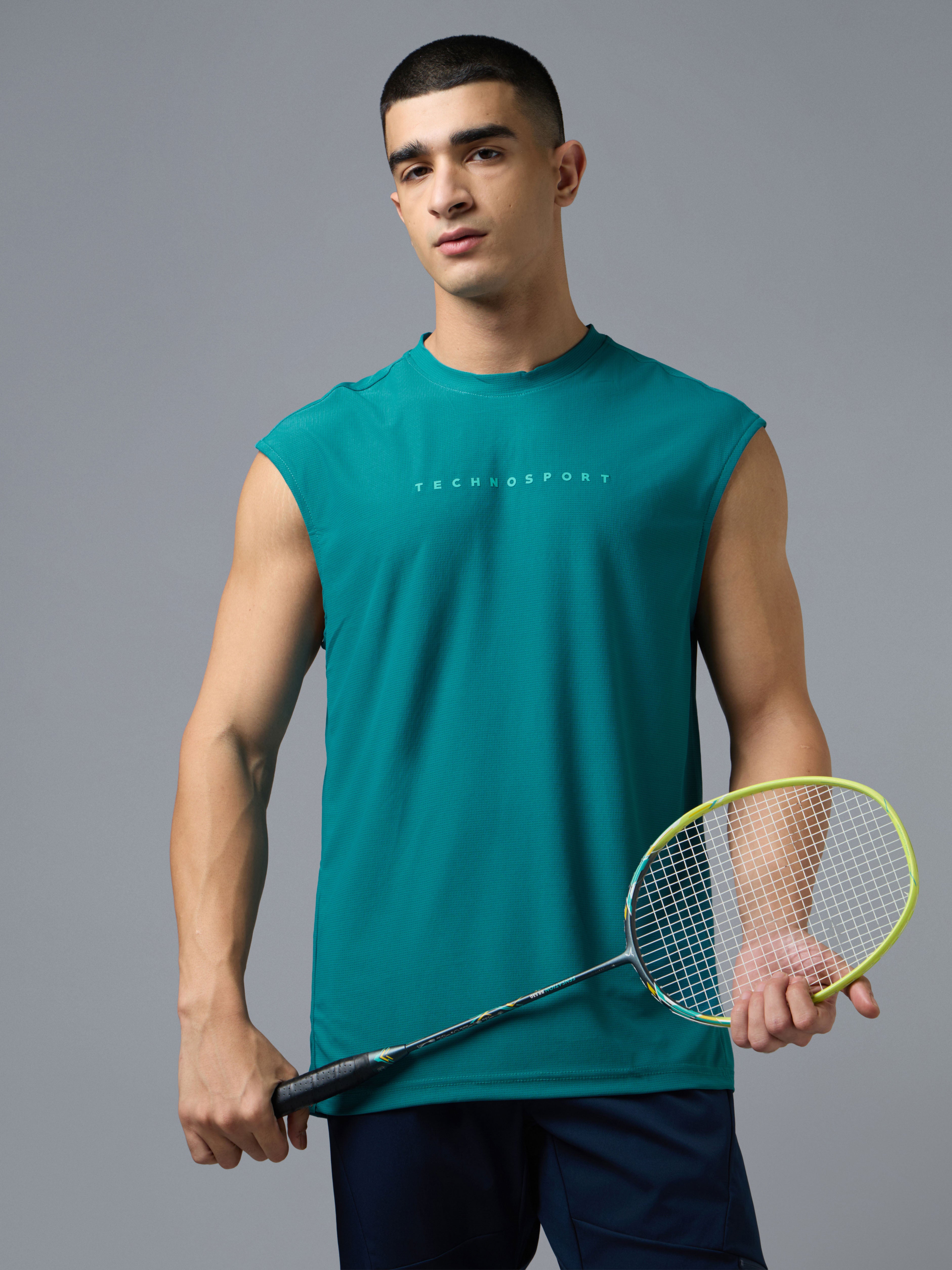 Men Slim Fit Jacquard Crew Neck Innerwear Vest with VENTMESH