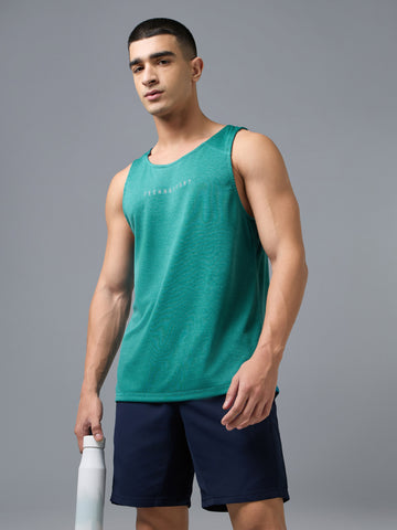 Men Slim Fit Round Neck Sports Innerwear Vest with DOUBLE COOL