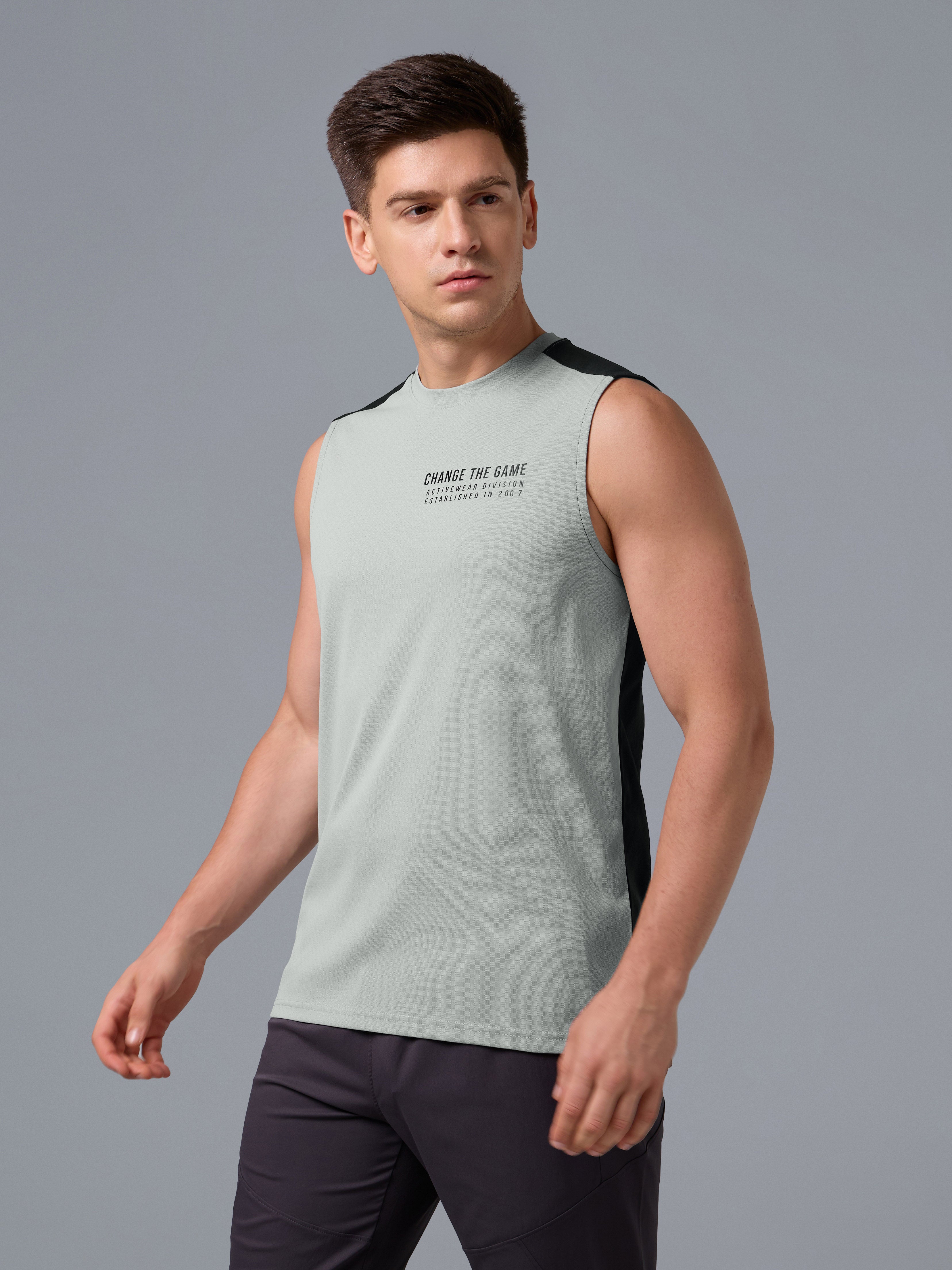 Men Solid Slim Fit Crew Neck Innerwear Vest with ELASTO LITE