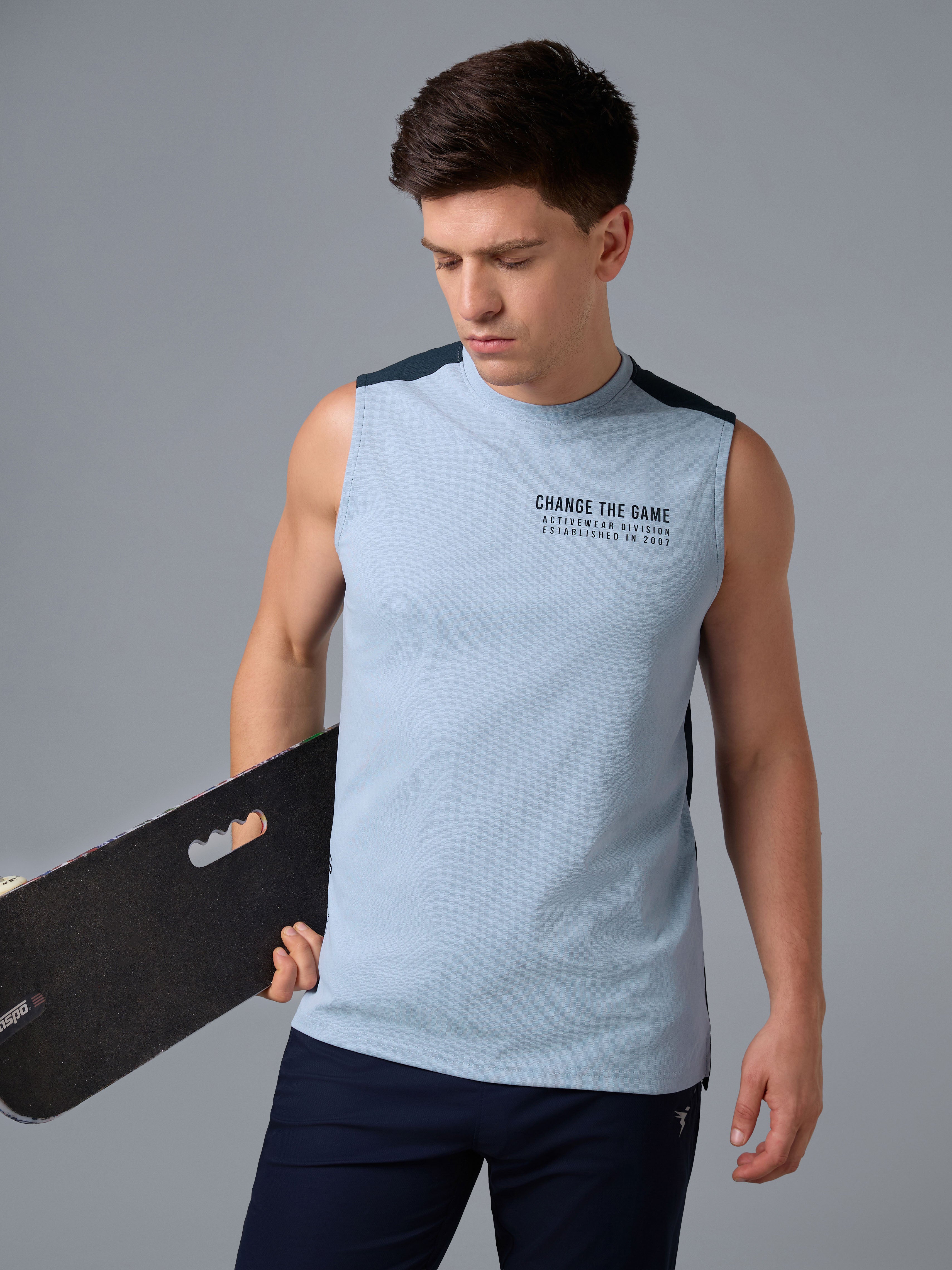 Men Solid Slim Fit Crew Neck Innerwear Vest with ELASTO LITE