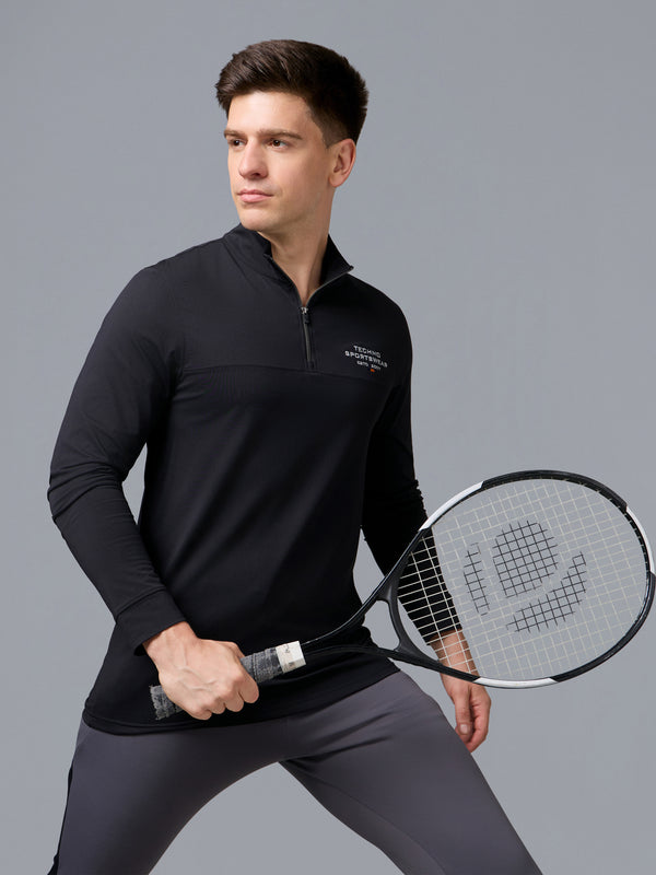 Men Slim Fit Gym, Dry Fit Sports T-Shirt with TECHNO DRY