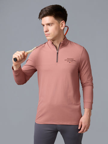 Men Slim Fit Gym, Dry Fit Sports T-Shirt with TECHNO DRY