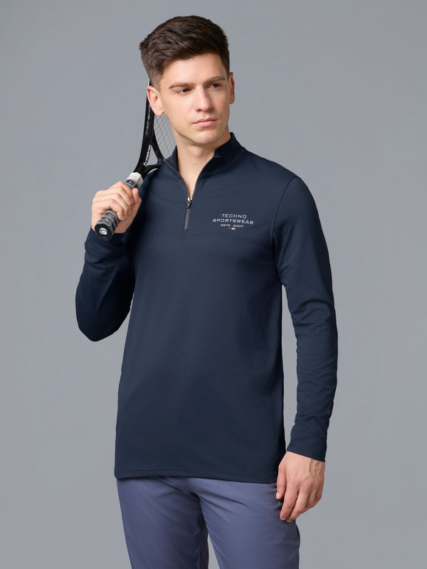 Men Slim Fit Gym, Dry Fit Sports T-Shirt with TECHNO DRY