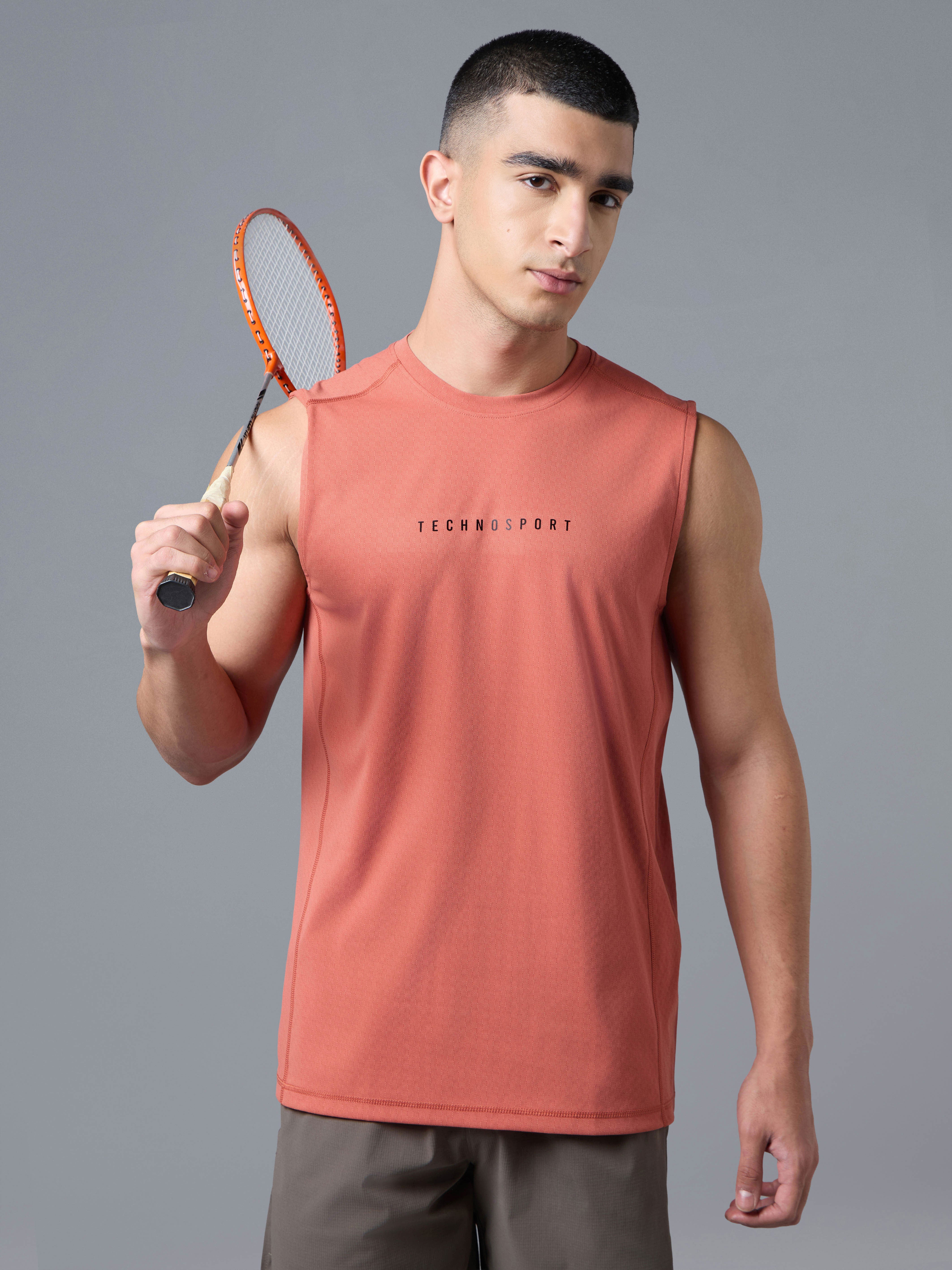 Men Solid Slim Fit Crew Neck Innerwear Vest with ELASTO LITE