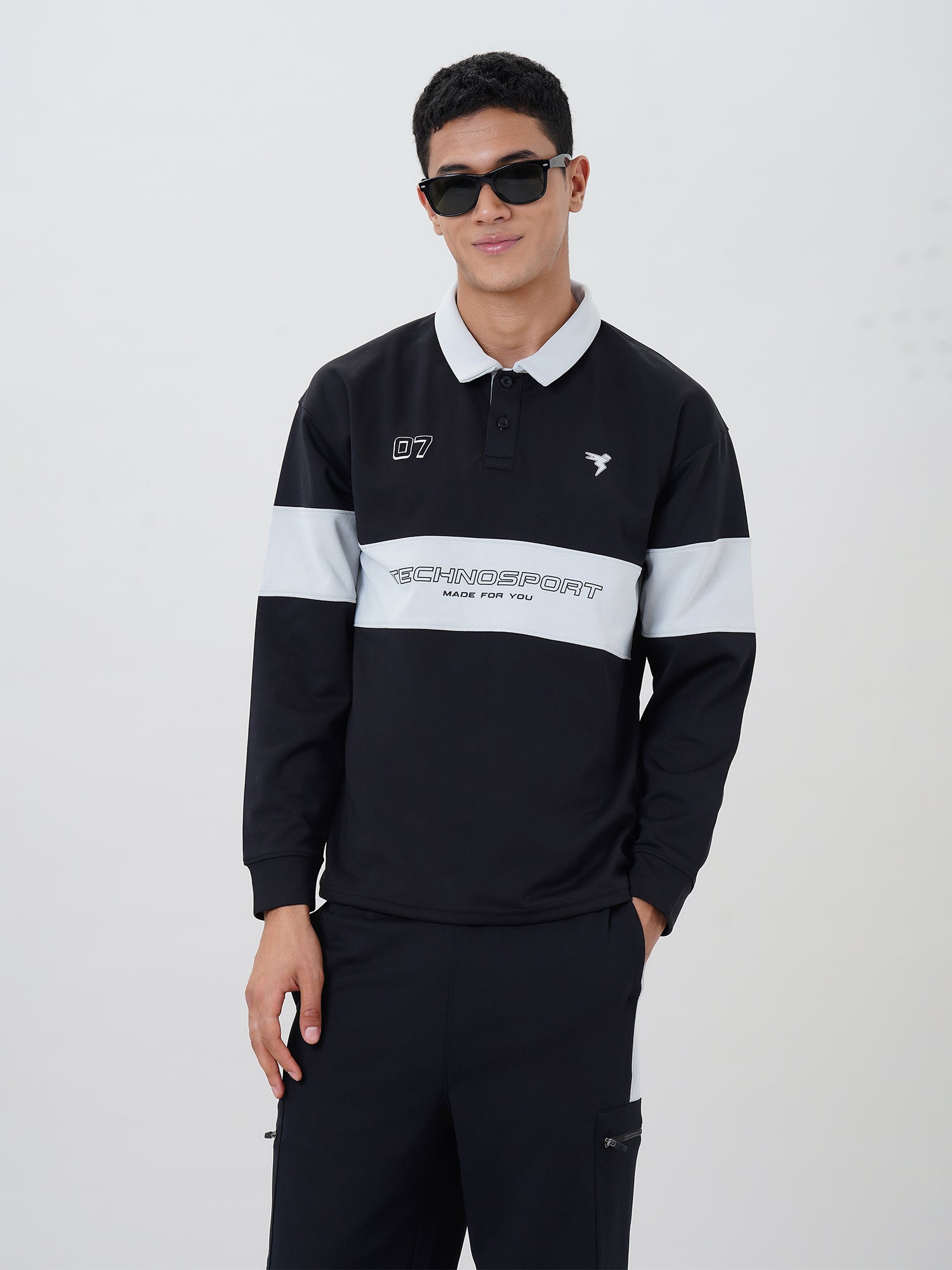 Men's Colorblock Regular Fit  Polo T-shirt with CLOUDFLEX