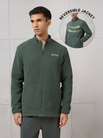 Men Kangaroo Pocket Reversible Winter Jacket with TECHNOWARM+