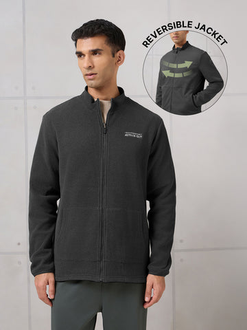 Men Kangaroo Pocket Reversible Winter Jacket with TECHNOWARM+