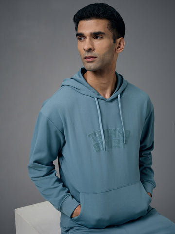 Men Hooded Slim Fit Printed Sweatshirt with ELASTOPLUS