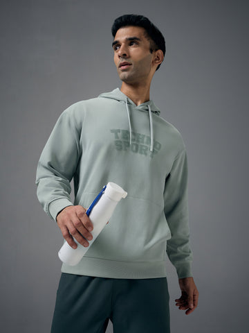 Men Hooded Slim Fit Printed Sweatshirt with ELASTOPLUS