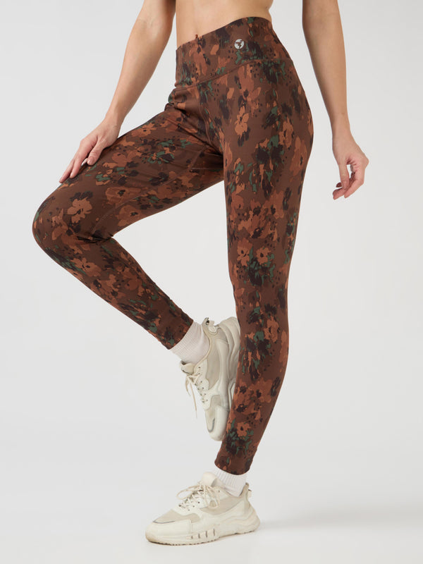 Women Printed Slim Fit Tights with ELASTO PLUS
