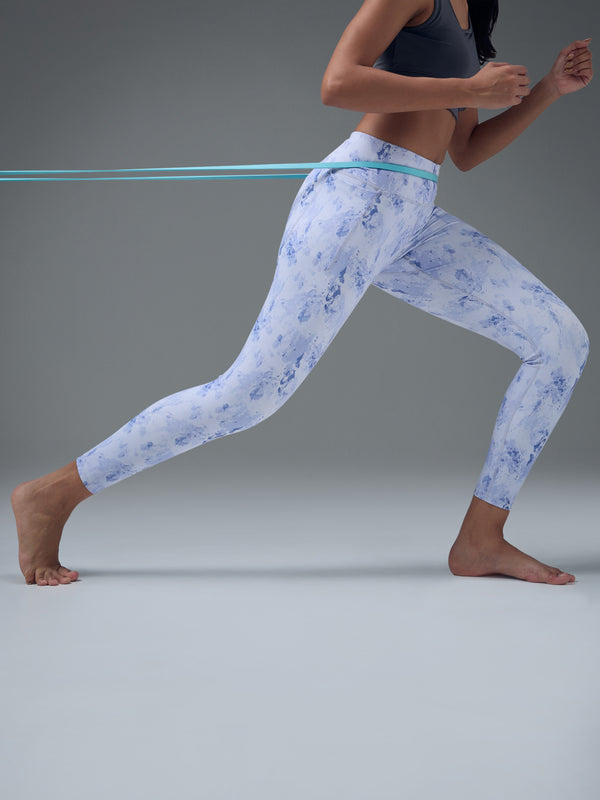 Women Printed Slim Fit Tights with ELASTO PLUS