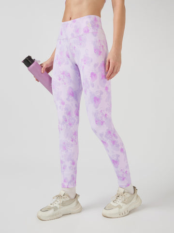Women Printed Slim Fit Tights with ELASTO PLUS