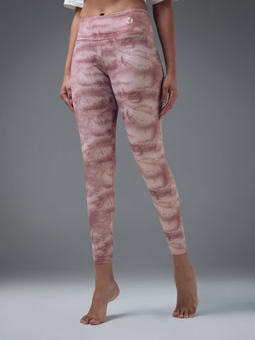Women Printed Slim Fit Tights with ELASTO PLUS
